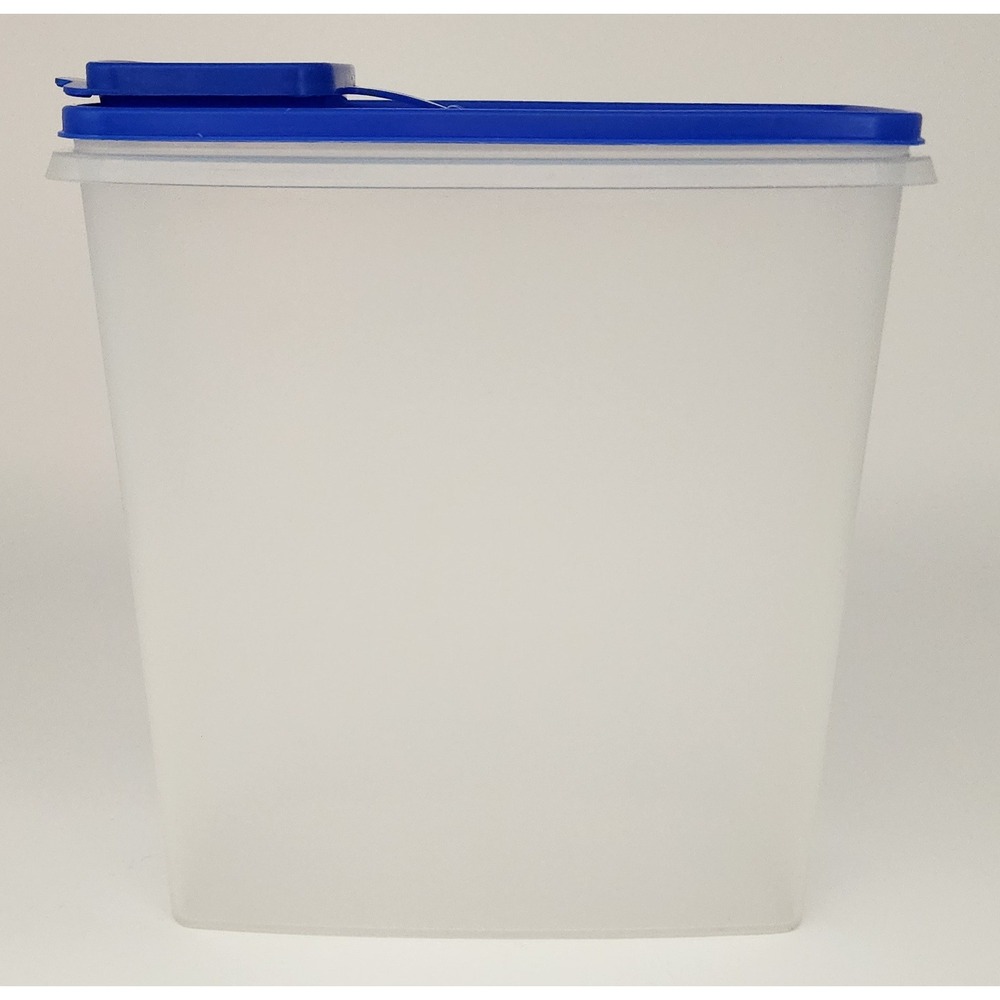 Tupperware Modular Mates Cereal Keeper Store N Pour Blue Lid 1588 1589 1590 - Picture 11 of 12